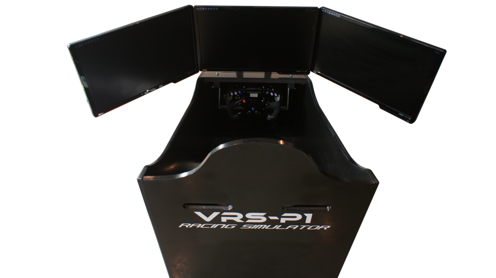 VRS-P1 Racing Simulator with VR-3X Triple Monitor Stand